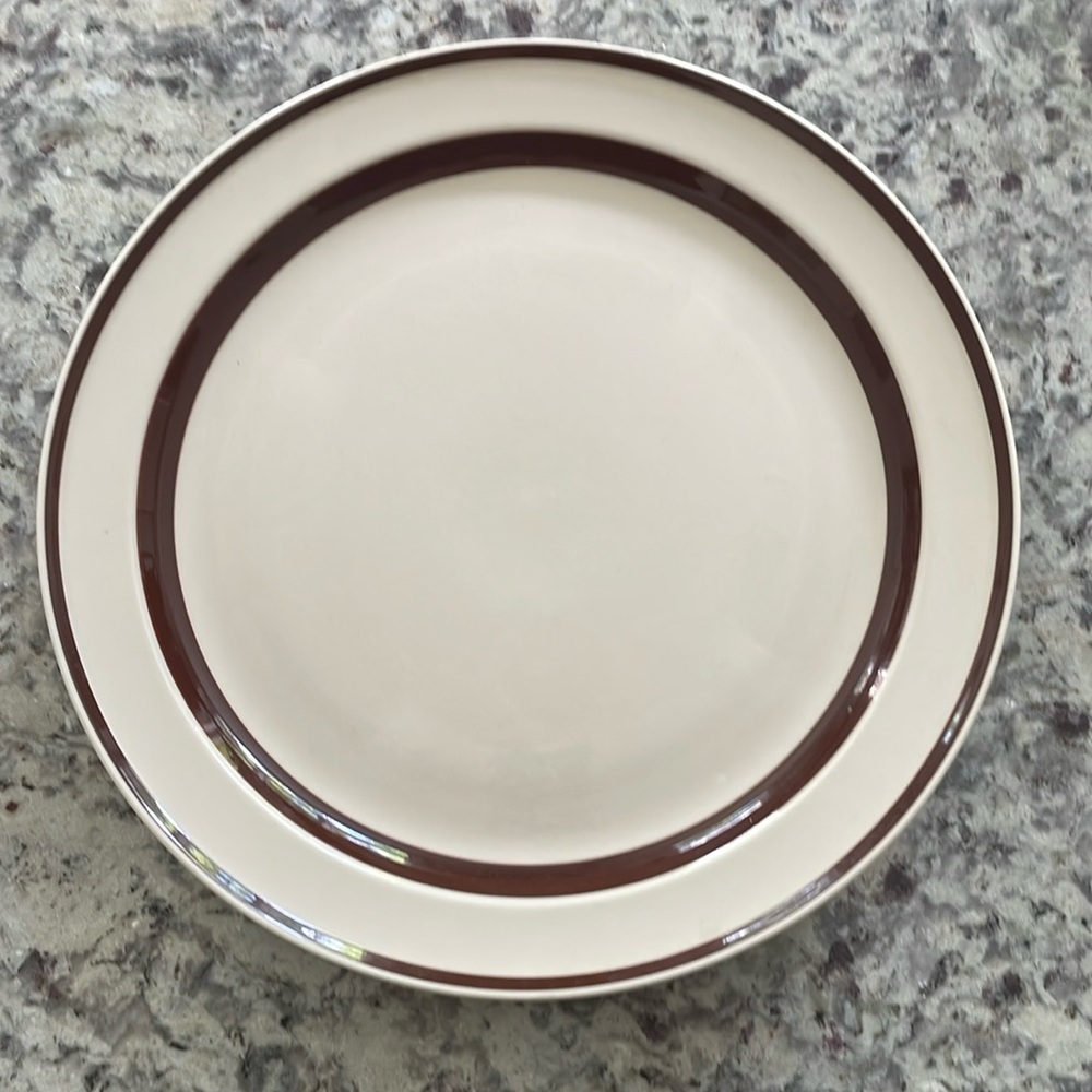 ORBIT Stoneware 221 Brown plate  JAPAN‎ 13” serving Dinner-plate